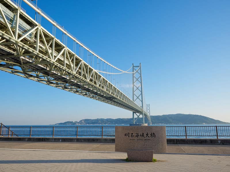 世界で一番長いつり橋は明石海峡大橋。1991mあるという雑学