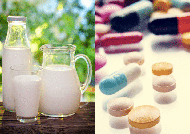 牛乳と一緒に薬を飲むと副作用を引き起こしやすくなるという雑学