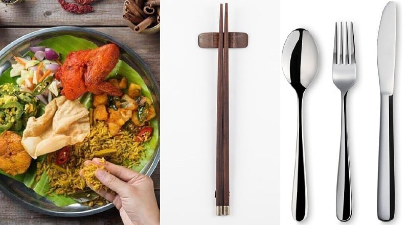 三大食事法「手食」「箸食」「ナイフ食」についてのトリビア