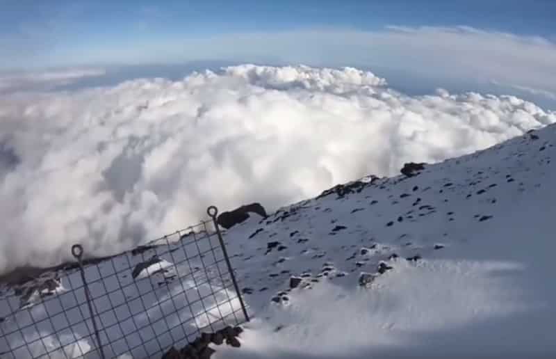 "富士山へGO"の滑落事故。斜面の様子