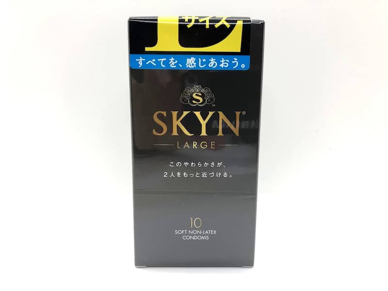 「SKYN(スキン)・Lサイズ」の箱（表）